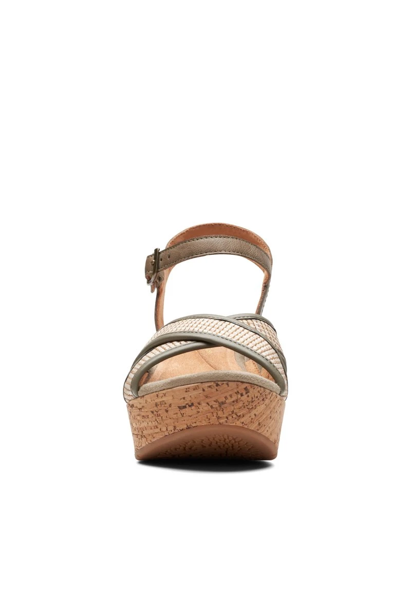 Clarks ELLERI PLUM - D - Plateausandalette - Green - Image 5