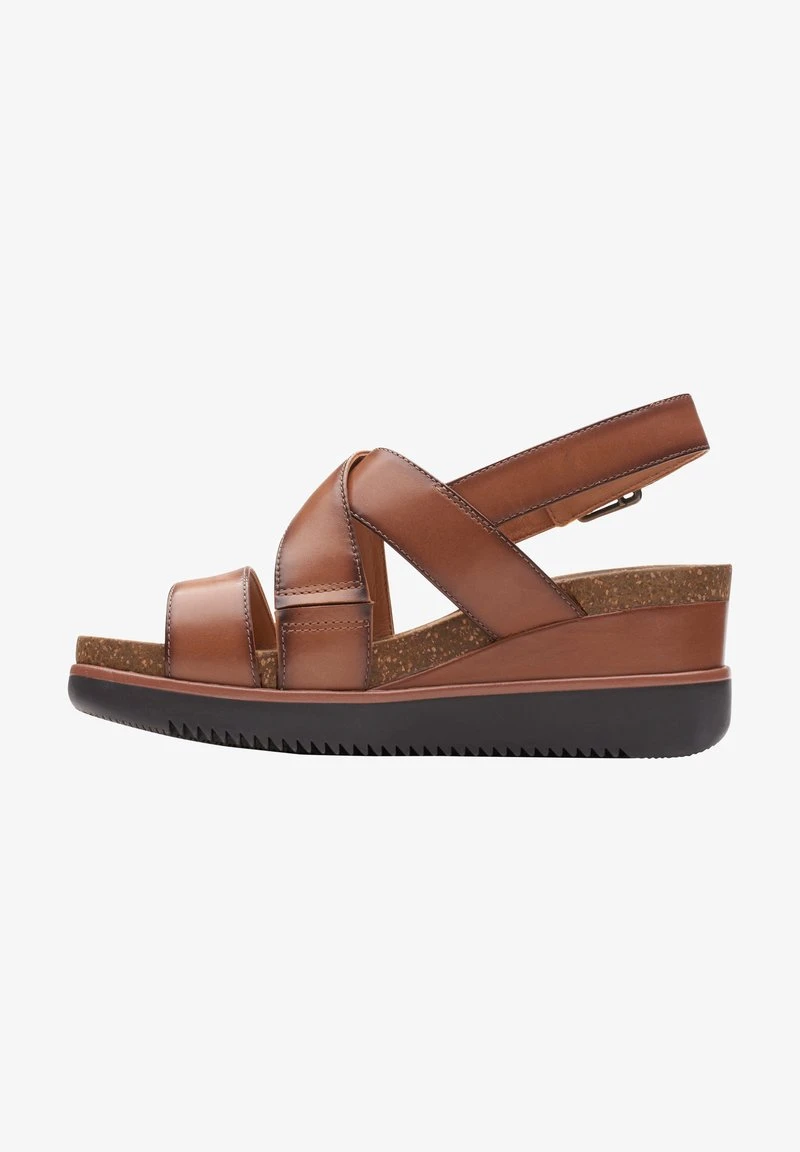 Clarks Plateausandalette - Brown