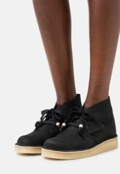 Clarks Originals DESERT COAL - Schnürer - Black