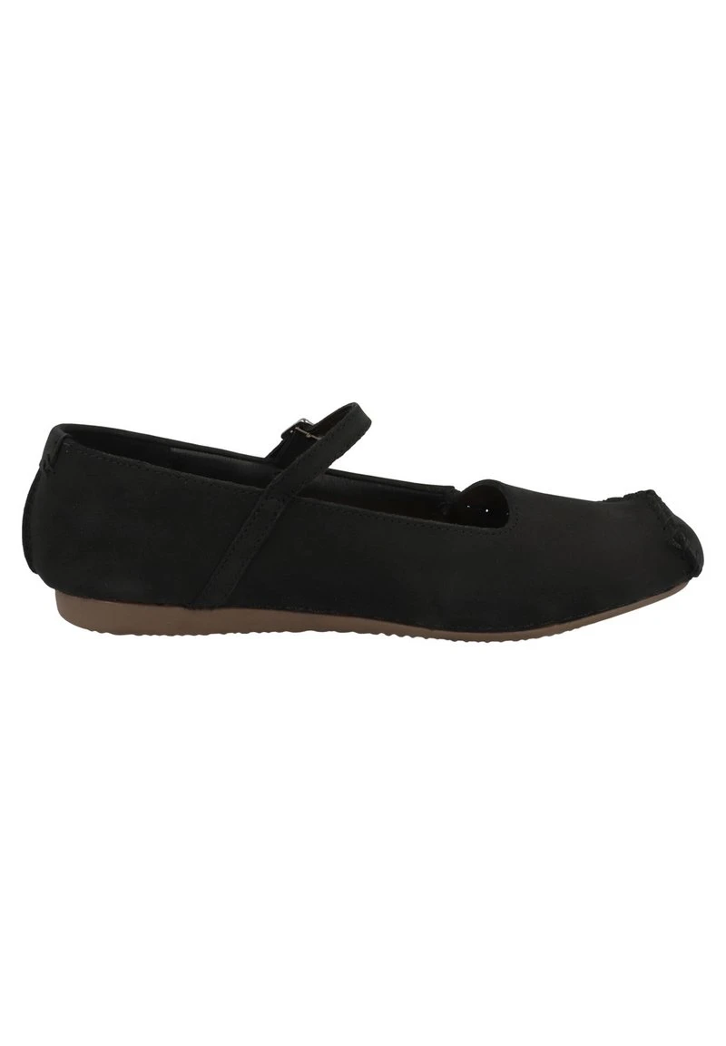 Clarks FRECKLE BAR DAMEN - Riemchenballerina - Black Nubuck - Image 5