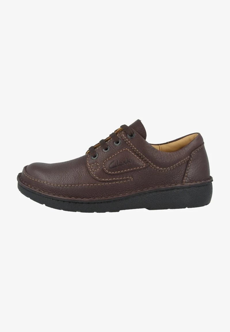 Clarks NATURE II - Sportlicher Schnürer - Brown Leather (26142038)