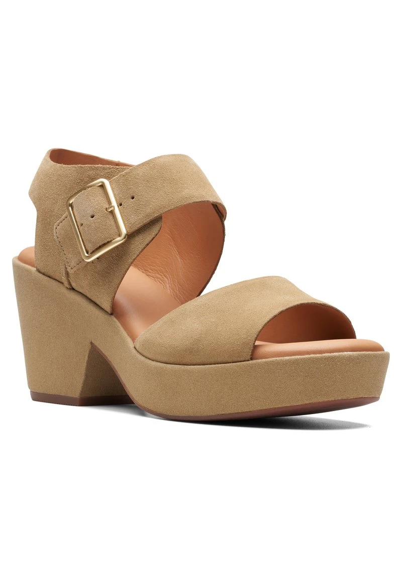 Clarks KIMMEIHI STRAP-D - Plateausandalette - Beige – Bild 6