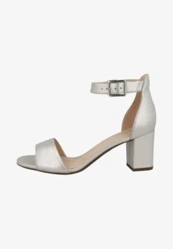 Clarks DEVA MAE - High Heel Sandalette - Silver Metallic