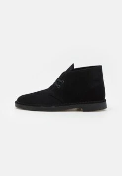Clarks Originals DESERT BOOT - Sportlicher Schnürer - Black