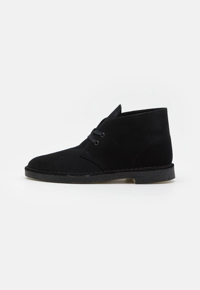 Clarks Originals DESERT BOOT - Sportlicher Schnürer - Black