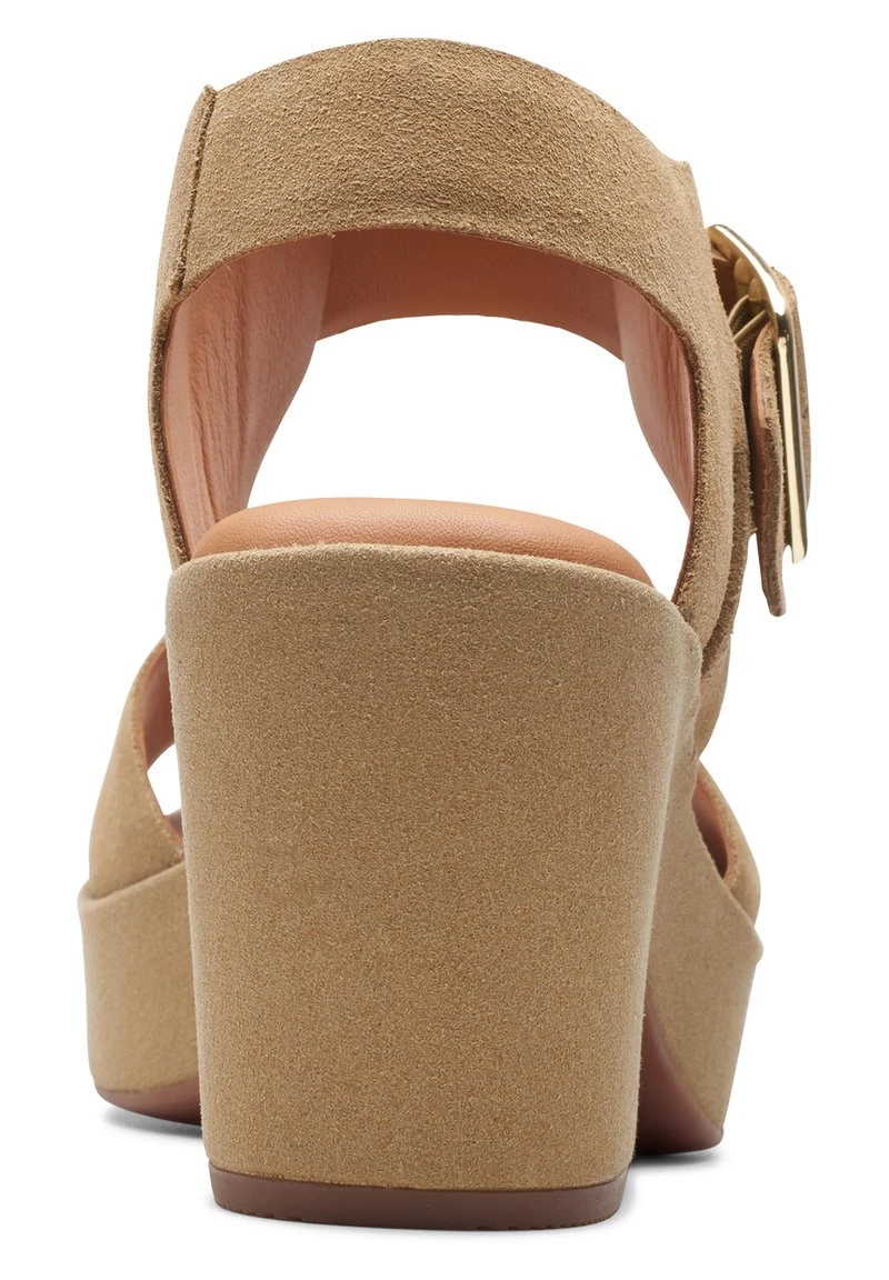 Clarks KIMMEIHI STRAP-D - Plateausandalette - Beige – Bild 4