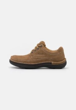 Clarks NATURE THREE - Sportlicher Schnürer - Dark Sand
