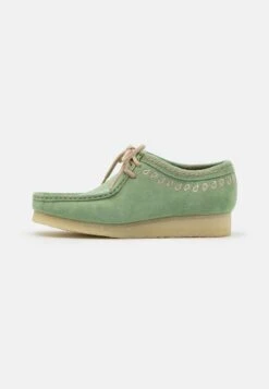 Clarks Originals WALLABEE - Sportlicher Schnürer - Green
