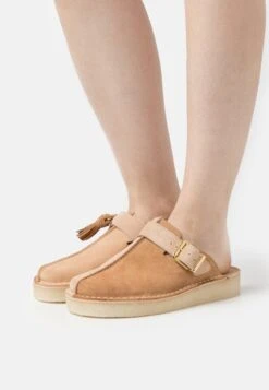 Clarks Originals TREK MULE - Pantolette Flach - Light Tan