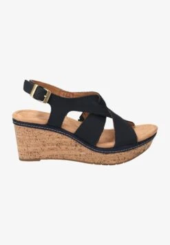 Clarks Originals ELLERI RAE - Keilsandalette - Blau