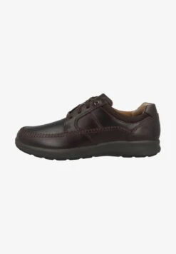 Clarks Sportlicher Schnürer - Mahogany Oily Leather