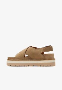 Clarks ORIANNA ROAM - Keilsandalette - Beige