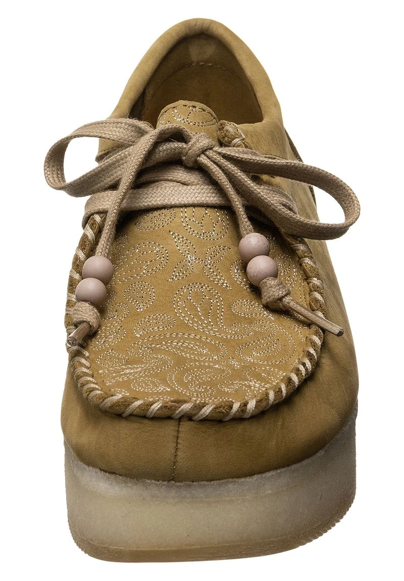 Clarks Originals WALLACRAFT LO - Mokassin - Tan Embroidery - Image 6