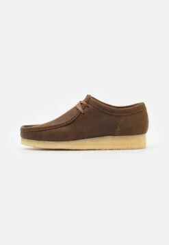 Clarks Originals WALLABEE - Sportlicher Schnürer - Beeswax