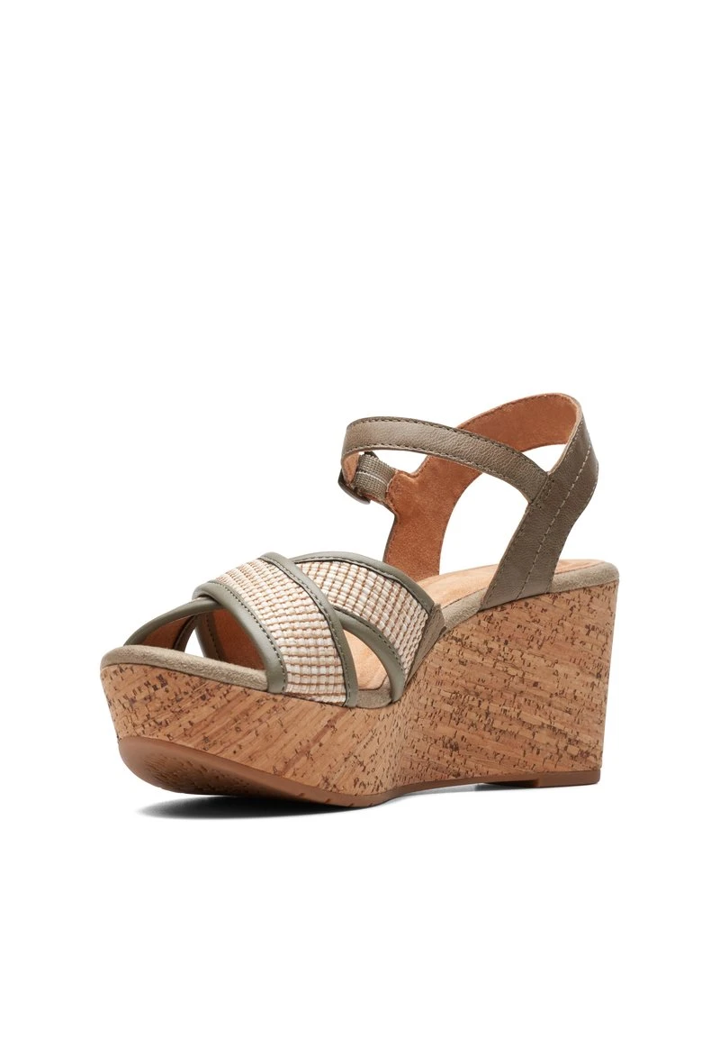 Clarks ELLERI PLUM - D - Plateausandalette - Green - Image 2