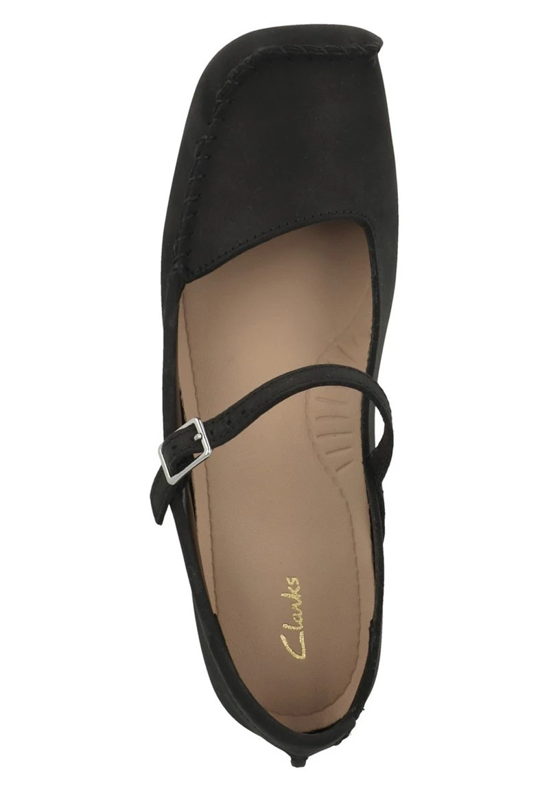 Clarks FRECKLE BAR DAMEN - Riemchenballerina - Black Nubuck - Image 3